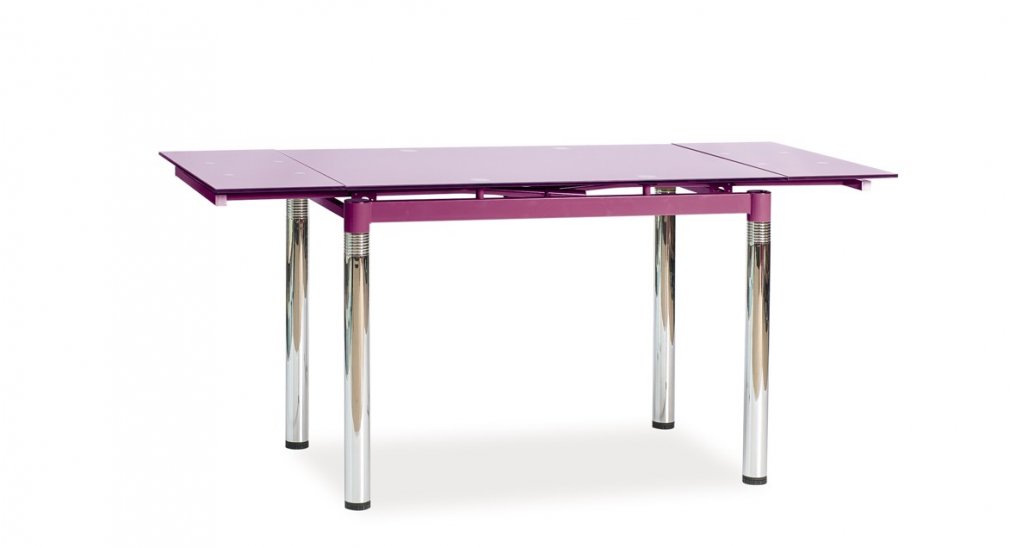 Stůl jídelní skleněný fialový GD-018