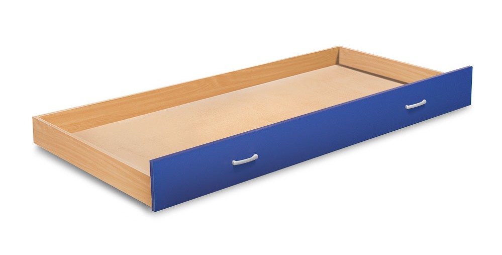 Zásuvka pod postel BAMBI buk/modrá 454019