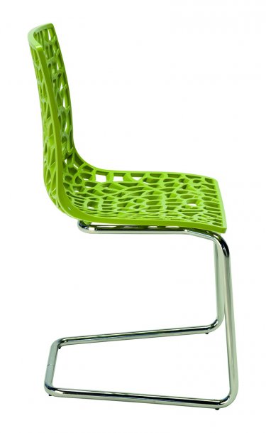 Židle jídelní plastová zelená GROOVE Z