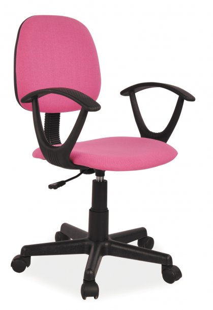 Židle kancelářská dětská růžová Q-149