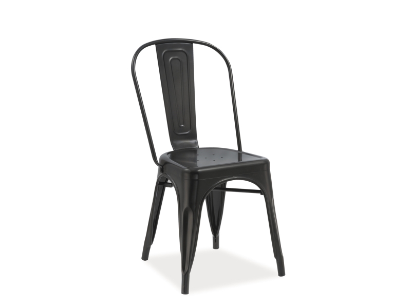 Židle jídelní kovová černá LOFT