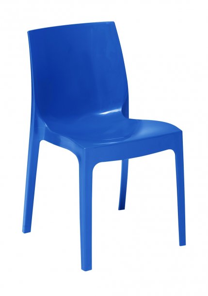 Židle jídelní plastová modrá ICE
