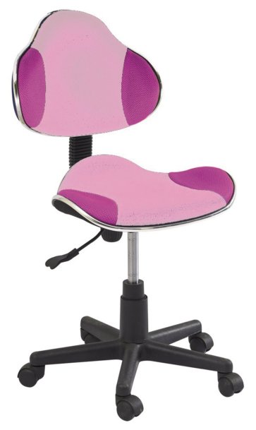 Židle kancelářská dětská růžová Q-G2