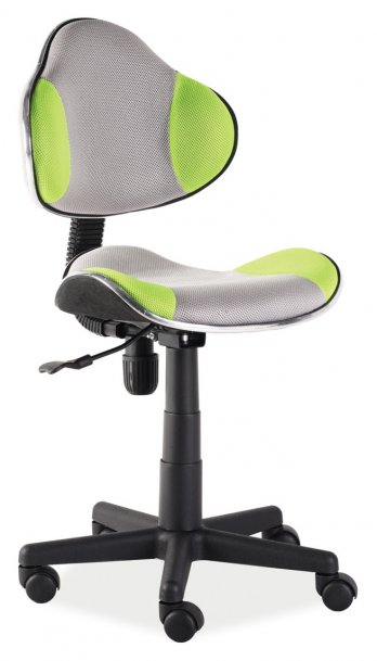 Židle kancelářská dětská šedá/zelená Q-G2