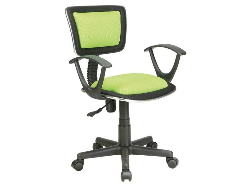 Židle kancelářská dětská zelená Q-140