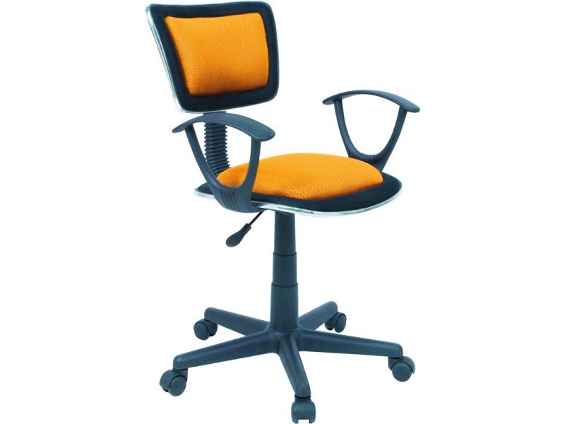 Židle kancelářská dětská oranžová Q-140