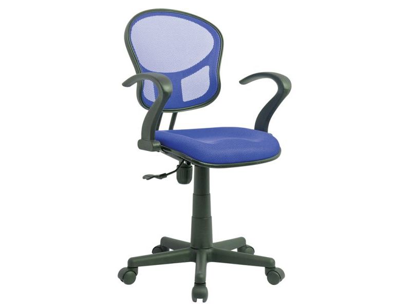 Židle kancelářská dětská modrá Q-141