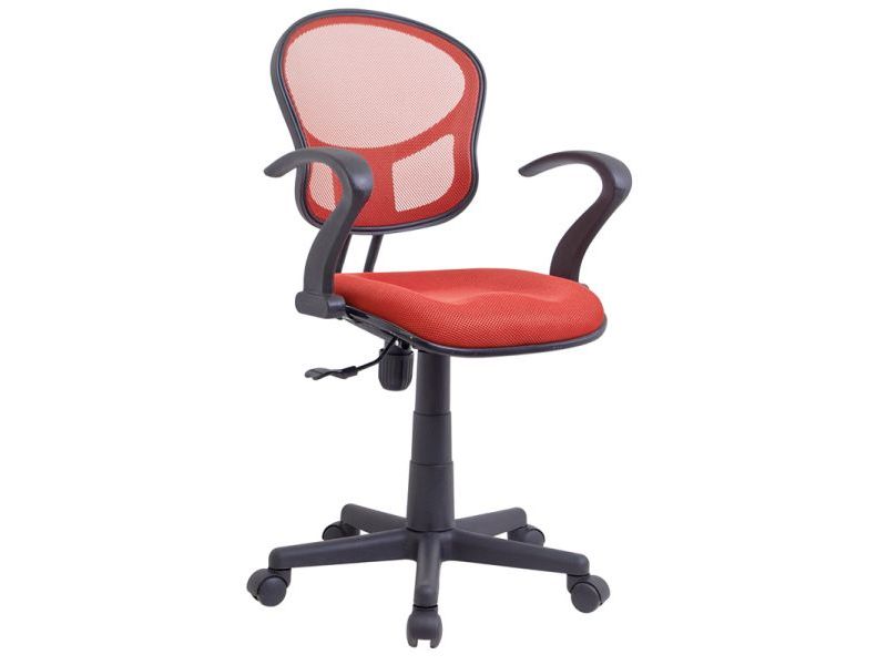 Židle kancelářská dětská červená Q-141