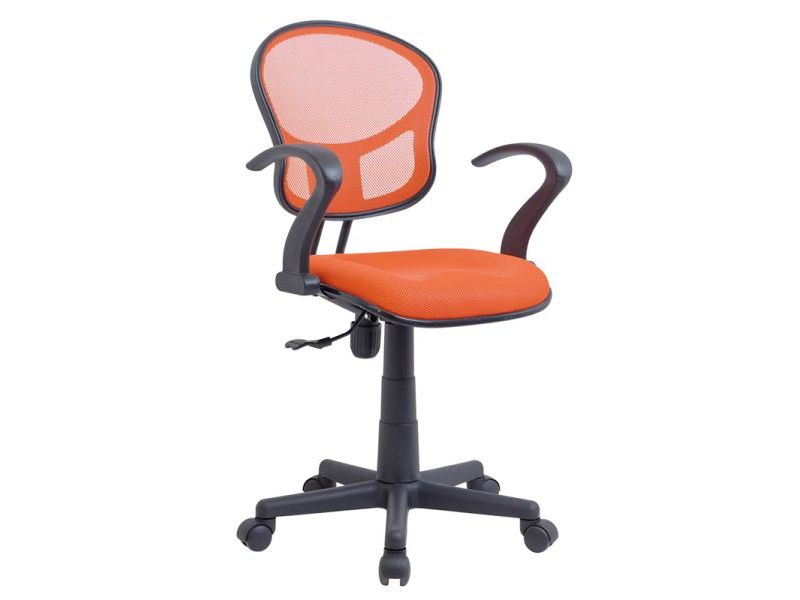 Židle kancelářská dětská oranžová Q-141