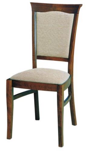 Židle jídelní dřevěná čalouněná kaštan KENT EKRS