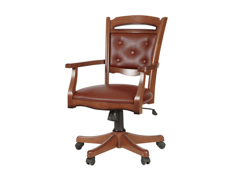 Židle kancelářská dřevěná ořech BAWARIA DFOT II