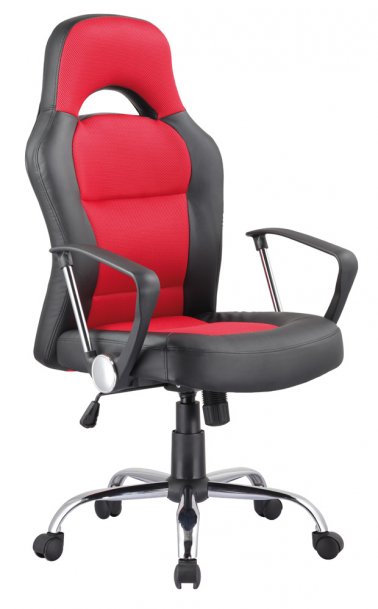 Židle kancelářská červená Q-033