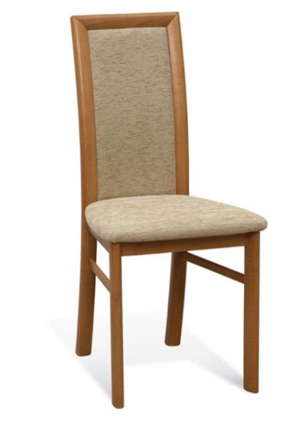 Židle jídelní dřevěná čalouněná SYRIUSZ XKRS