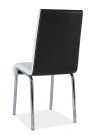 Židle jídelní kovová čalouněná fialová/černá H-224
