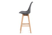 Židle barová šedá/masiv buk CTB-801 GREY