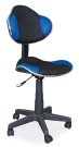 Židle kancelářská dětská černá/fialová Q-G2