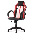Židle herní červená/bílá  ekokůže KA-Z505 RED