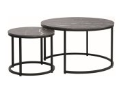 Konferenční stolek dub/černá matná DION