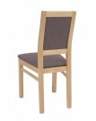 Židle jídelní dřevěná čalouněná bílá PORTO