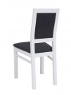 Židle jídelní dřevěná čalouněná bílá PORTO