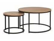 Konferenční stolek černý mramor/černá matná DION