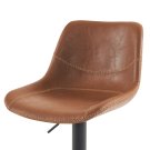 Židle barová černá/hnědá AUB-714 BR