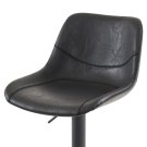 Židle barová černá/černá AUB-714 BK