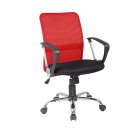 Židle kancelářská červená Q-078