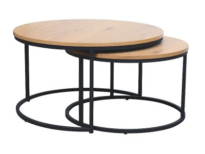 Konferenční stolek dub/černá ATLANTA III