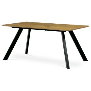 Stůl jídelní dub divoký/černá HT-722 OAK