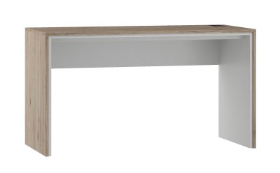 Stůl pracovní dub bordó/arktická bílá OFFI BI 1500