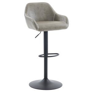 Židle barová chrom/šedá AUB-716 GREY3