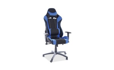 Židle kancelářská černá/modrá VIPER