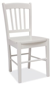 Židle jídelní dřevěná bílá CD-57