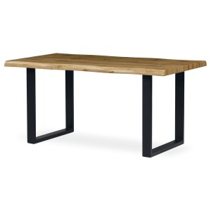 Stůl jídelní divoký dub/černá HT-865 OAK