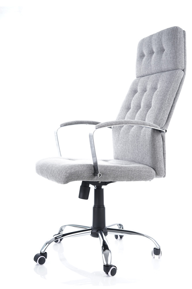 Kancelářská židle šedá Q-136 - zobrazení 360