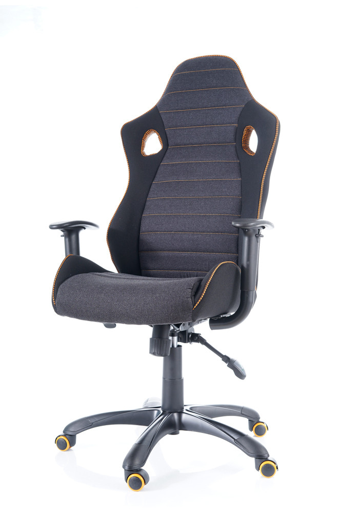 Židle kancelářská černá/šedá Q-229 - zobrazení 360