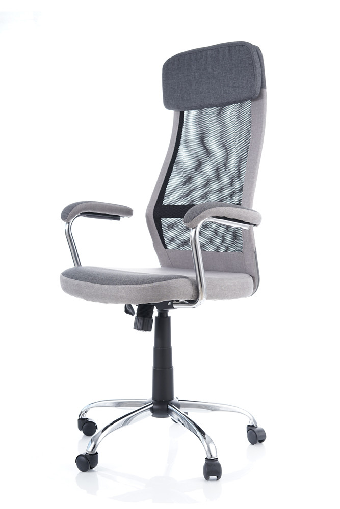 Židle kancelářská šedá Q-336 - zobrazení 360
