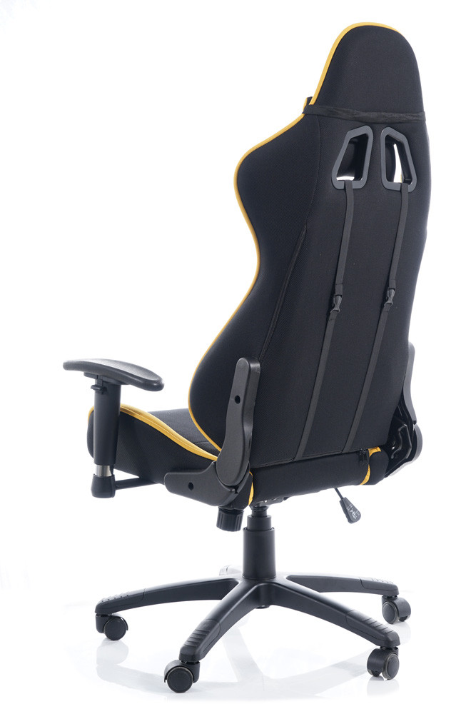 Židle kancelářská černá/žlutá VIPER - zobrazení 360