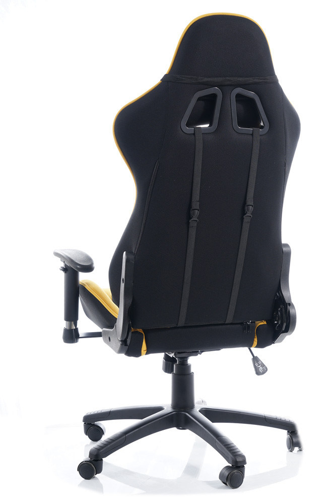 Židle kancelářská černá/žlutá VIPER - zobrazení 360