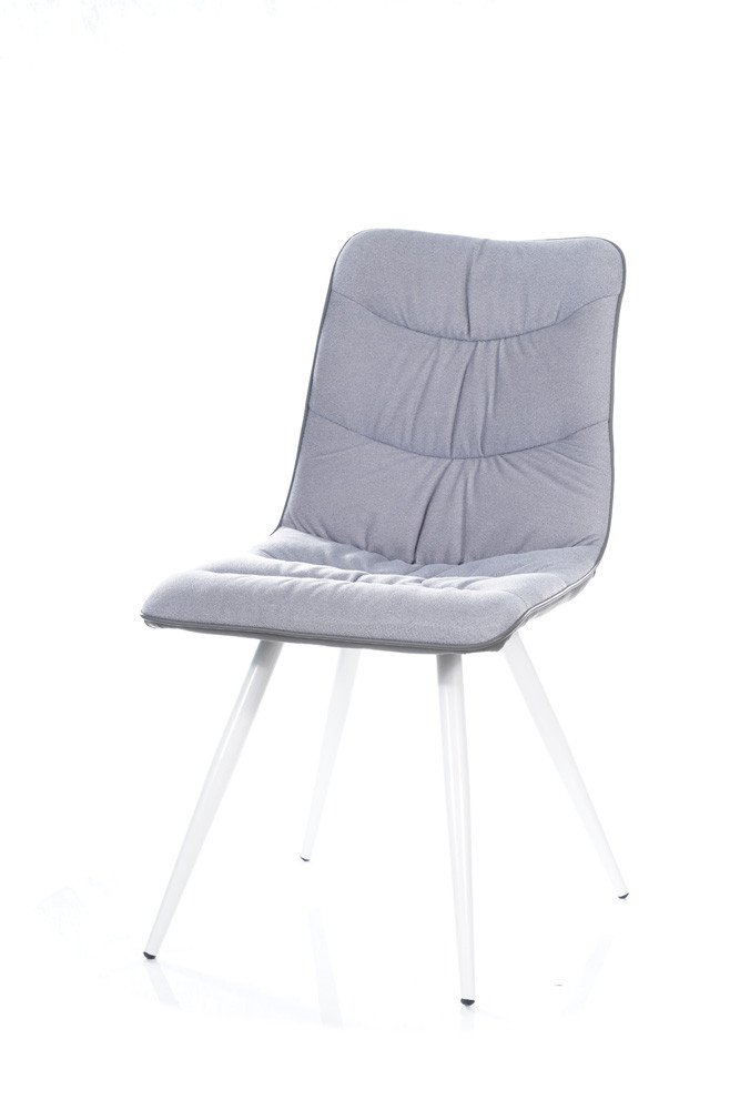 Židle jídelní bílá/šedá EVITA - zobrazení 360