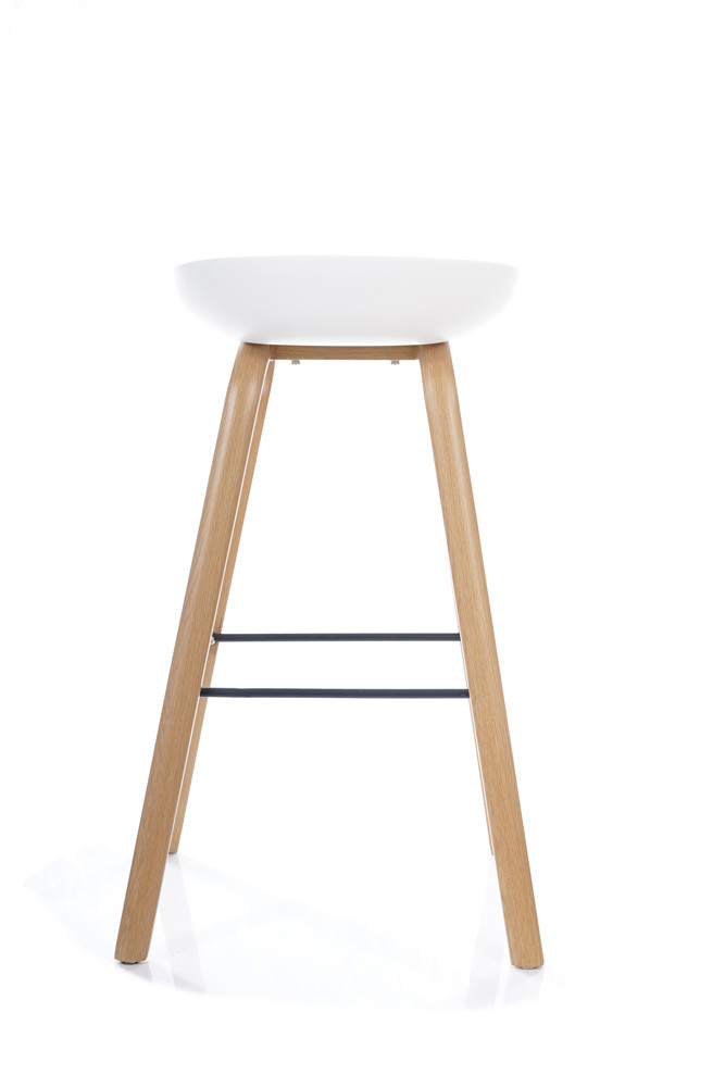 Židle barová dub/bílá STING - zobrazení 360