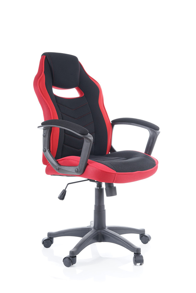 Židle kancelářská černá/červená CAMARO - zobrazení 360