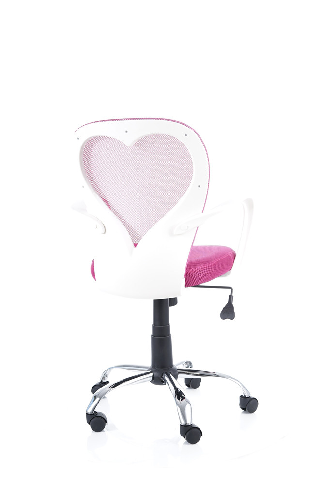Židle kancelářská dětská růžová DAISY - zobrazení 360