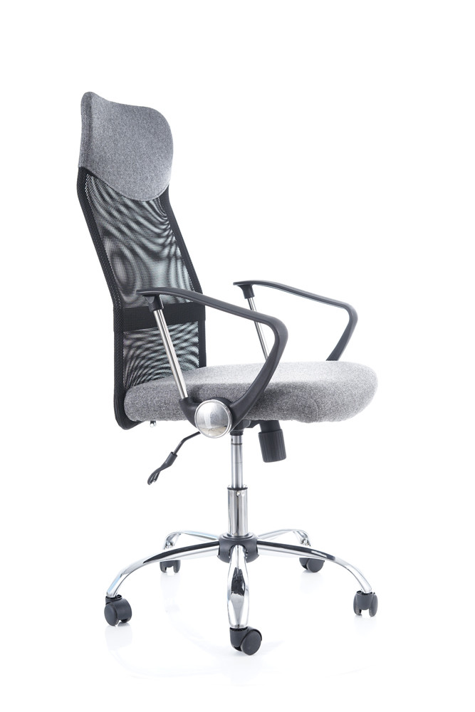 Židle kancelářská černá/šedá látka Q-025 - zobrazení 360