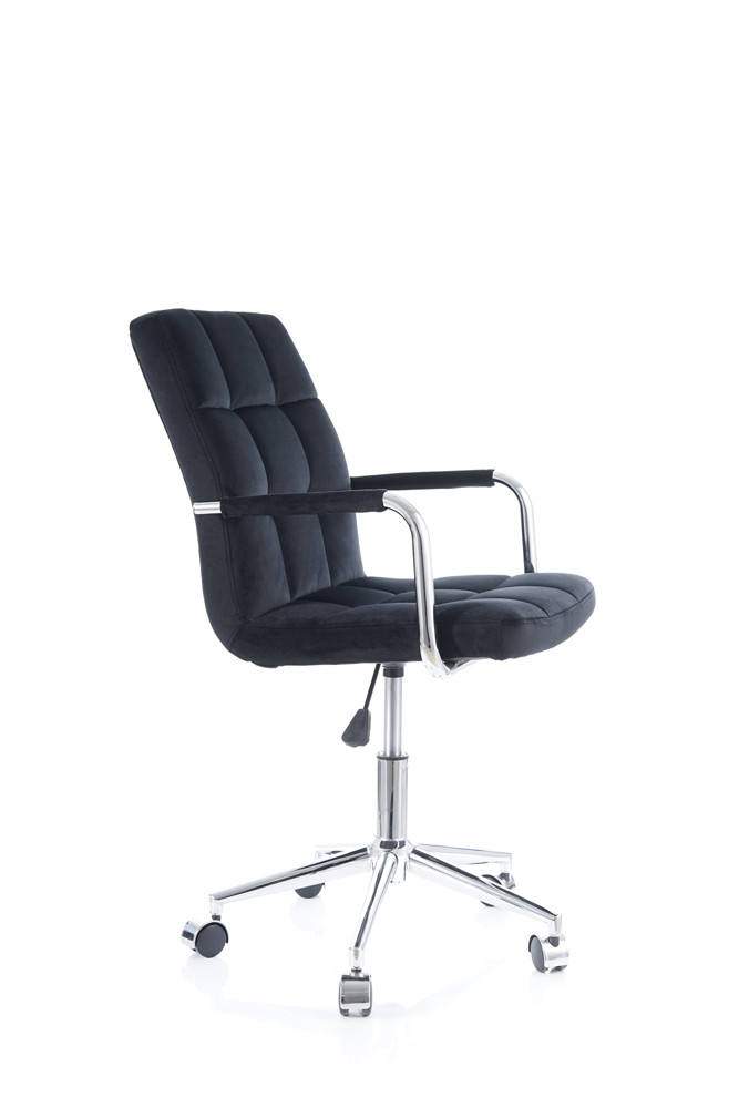 Židle kancelářská růžová Q-022 VELVET - zobrazení 360