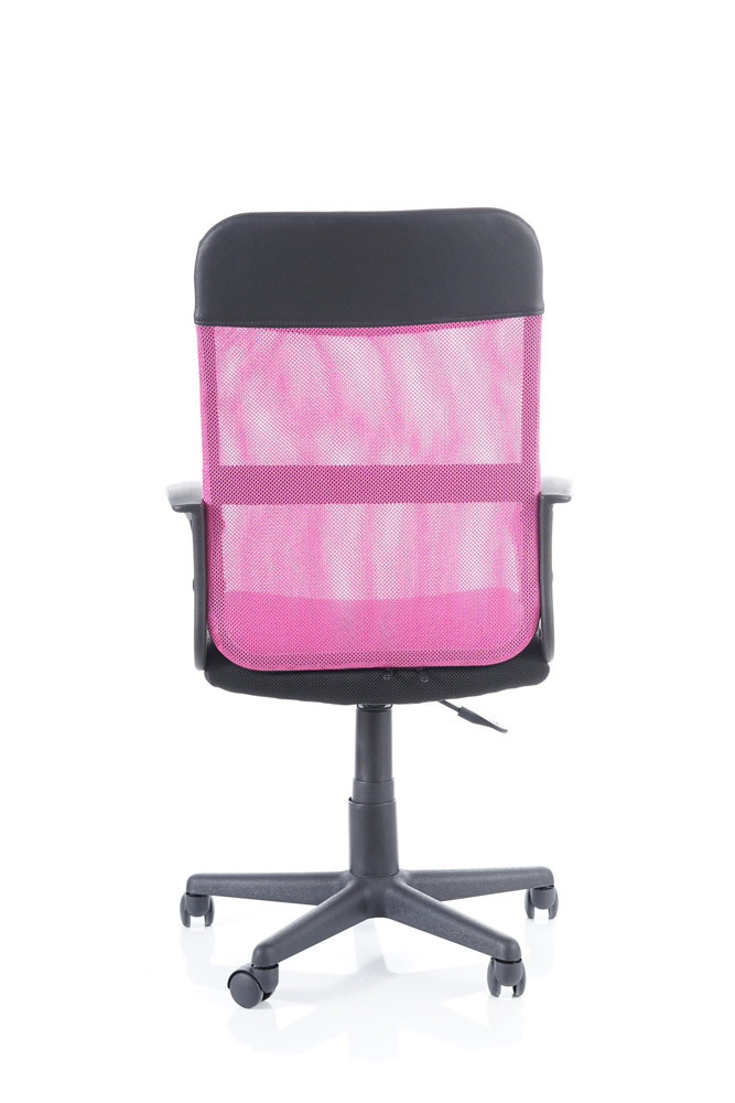Židle kancelářská černá/růžová Q-702 - zobrazení 360