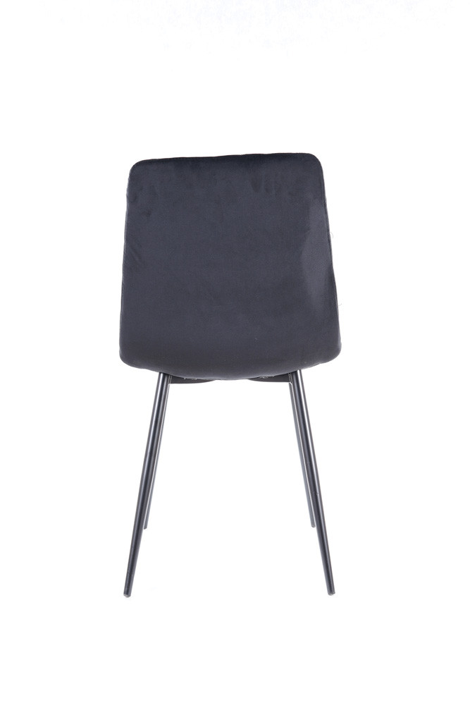 Židle jídelní černá  IRYS VELVET - zobrazení 360