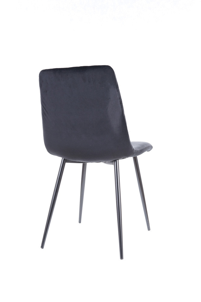 Židle jídelní černá  IRYS VELVET - zobrazení 360