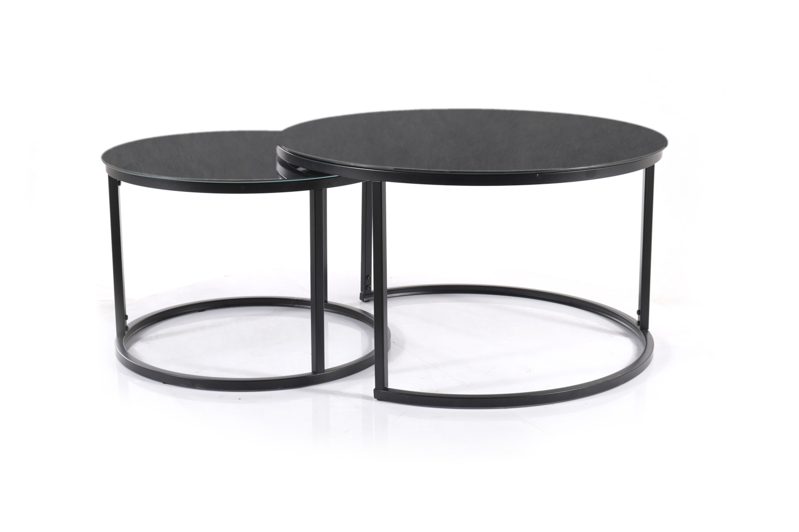 Konferenční stolek černá/černá mat ATLANTA D - zobrazení 360